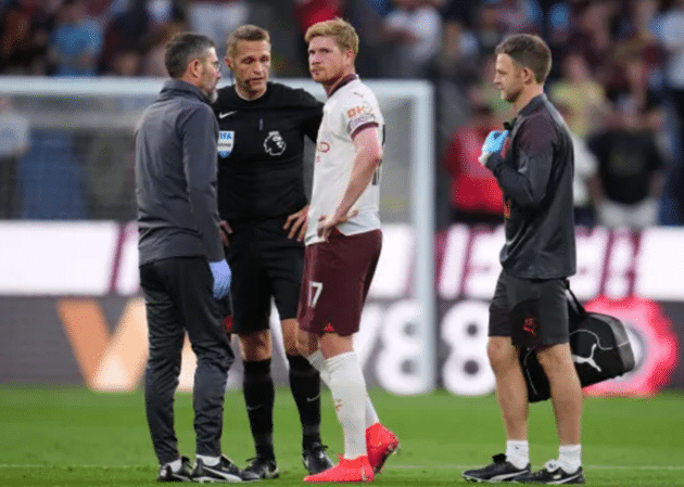 Kevin De Bruyne ‘out for a while’ after injury against Burnley, confirms Manchester City boss Pep Guardiola - Bóng Đá