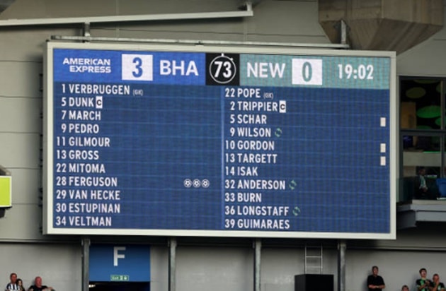 Ferguson lập hat-trick, Brighton trở lại top 4 - Bóng Đá